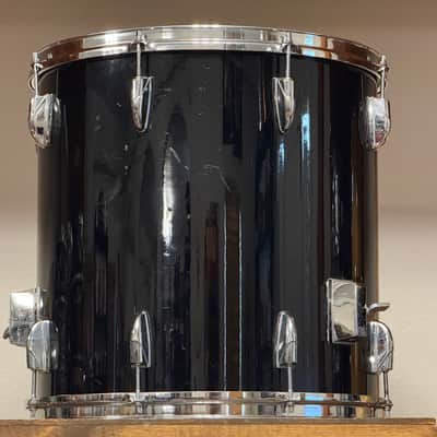 1986 Yamaha 8000 Tour Custom Piano Black Lacquer 12/13/16/22 Drum Kit image 11