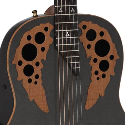 Adamas by Ovation U581T-FM Carbon Fiber Top Mid-Depth Non-Cutaway 6-String Acoustic-Electric Guitar w/ABS Case image 8
