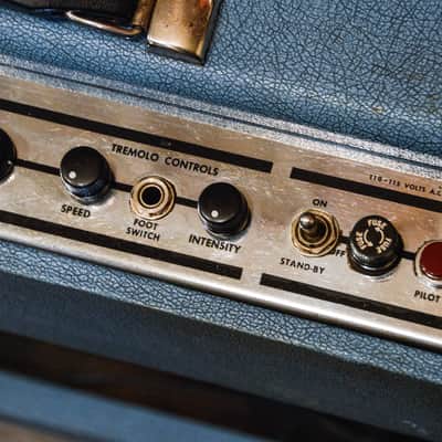 Supro Model 24 18-Watt 1x12" Guitar Combo with Tremolo Mid 1960s - Blue Rhino image 7