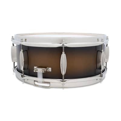 Slingerland Radio King Artist Snare Drum 14x5.5 Black & Gold Lacquer image 3