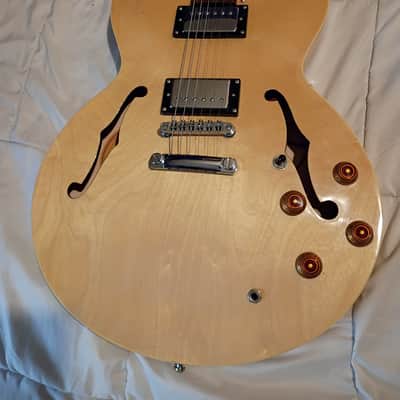 Epiphone Dot Deluxe (Plus Top) 2000 - 2007 Natural HH Hollowbody image 1