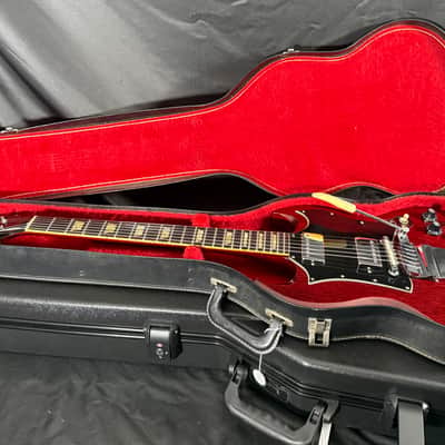 Vintage 1968 Gibson SG Standard "Large Guard" with Maestro Vibrola - Cherry w/OHSC image 2