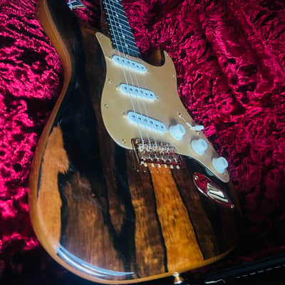 Mint Fender Custom Shop Artisan Pale Moon Ebony Strat Roasted AAA Birdseye Neck Ebony Board image 18