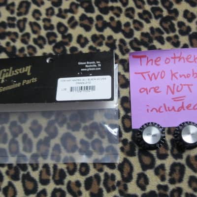 new open package (with packaging)  A+ genuine Gibson knobs: 1 VOLUME & 1 TONE PRMK-010, Top Hat with Silver Reflector (other 2 knobs NOT included) PRMK010 image 23