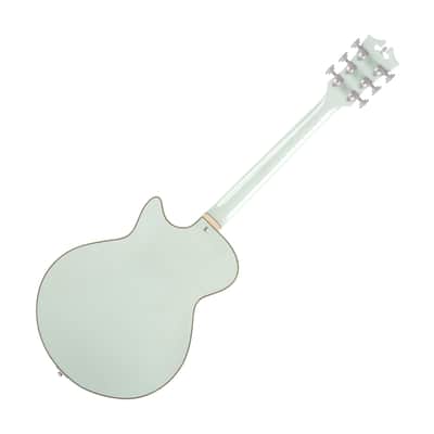 D'Angelico DADSSSAGESNT Deluxe SS Limited Edition Semi-Hollowbody Electric Guitar, Sage image 2