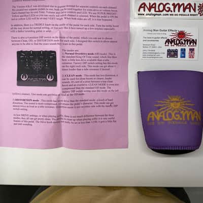 Analogman King of Tone V4 with Red Side High Gain Option and Mode Toggle Switch 2009 - Present - Graphic image 6