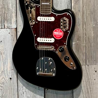 Squier Classic Vibe '70s Jaguar  Black, In Stock Ships Fast Support Indie Music Shops ! image 2