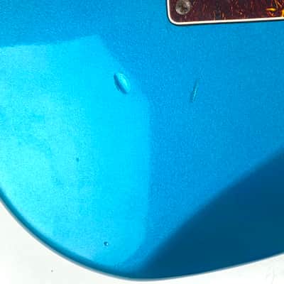 Fender Strat 1989 - Lake Placid Blue - Made in Japan. Dragonfire Pro Series  HSS set up installed.Original white guard S/S/S with factory electronics included. image 14