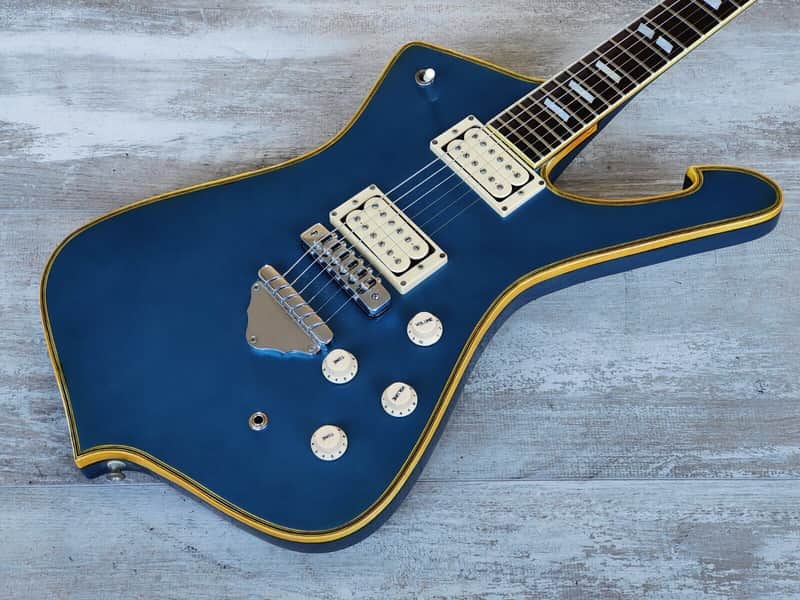 1978 Greco Japan M1000 Rick Nielsen Mirage/Iceman (Metallic Blue