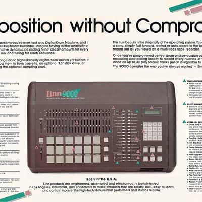 Linn 9000 Integrated Digital Drums / Midi Keyboard Recorder image 9