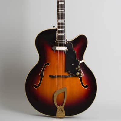 Guild A-350 Arch Top Acoustic Guitar (1966), ser. #46622, original black hard shell case. image 1