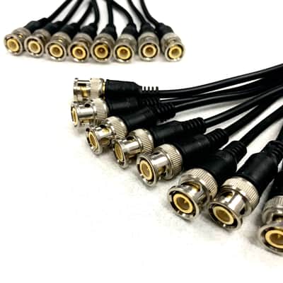 Wireless  Front Mount Antenna Kit for Shure & Sennheiser Systems 8 GOLD BNC +40” Cables   FMP840 image 2