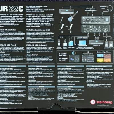 Steinberg UR22C USB 3.0 Audio Interface 2019 - 2020 - Black image 2