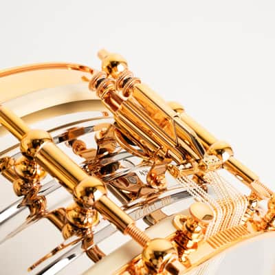 AK Drums Nickel Over Brass Dresdner Type Orchestra Model / Nickel Plated DeLuxe repro Copper Finish 5"x14" image 5