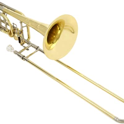 S.E. Shires TBQ36YA Q Series Bass Trombone - Axial Flow - Clear Lacquer image 1