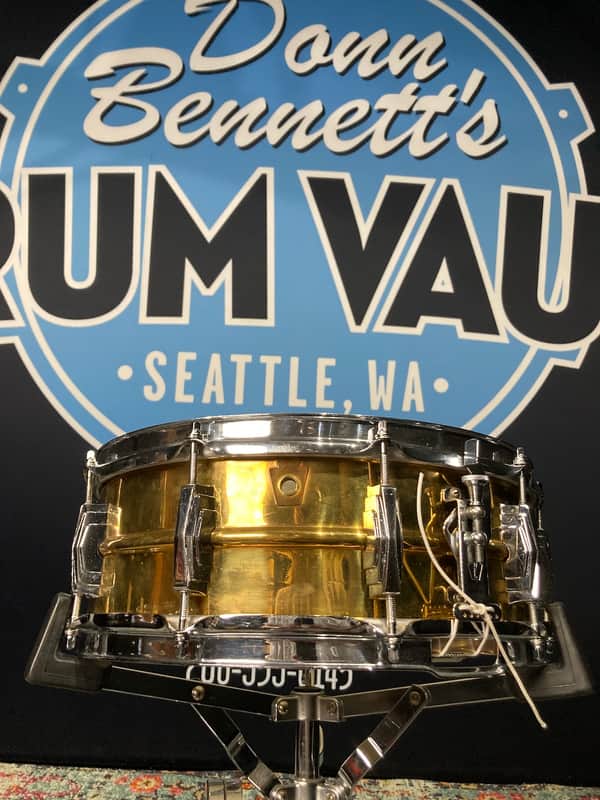 Ludwig 14x5" #401 Super Ludwig (Supraphonic) Brass Snare Drum, Super Rare 1960. Excellent! image 1