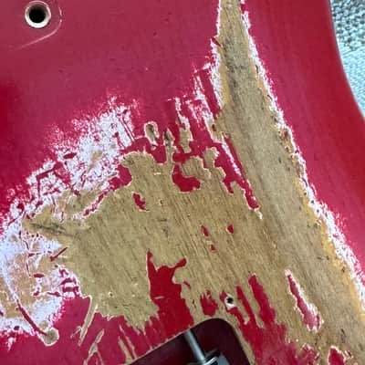Fender Custom Shop 1960 Heavy Relic Stratocaster Body with hardware  ‘60 Strat 2013 - Faded Dakota Red Nitro image 14