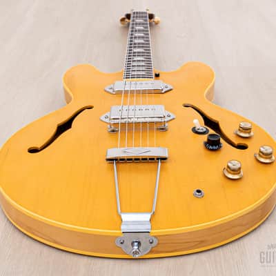 1996 Epiphone Revolution Casino Japan Limited Edition John Lennon Spec Natural w/ Case, Pre-Elitist Terada image 11