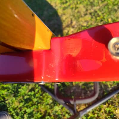1994 Fender Telecaster MIM squier series red maple rare image 7