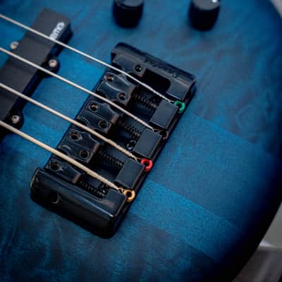 Spector Euro 4 LX Bass Guitar Black & Blue image 3