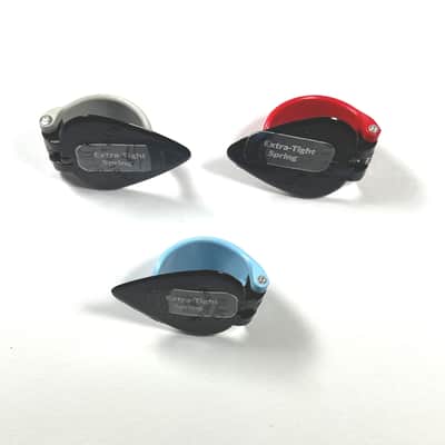 Black Mountain Thumb Picks Extra Tight 1 Medium 1 Heavy 1 Light Spring Fit