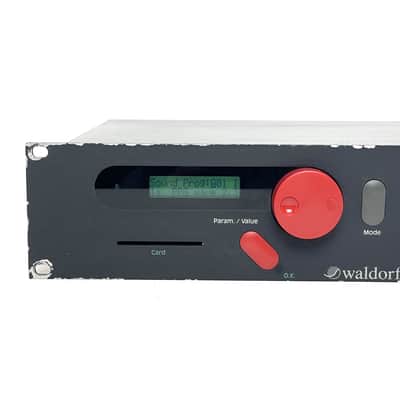 Waldorf Microwave Rackmount Wavetable Synthesizer 1989 - Blue 110V Made in Germany Worldwide Shipment image 3