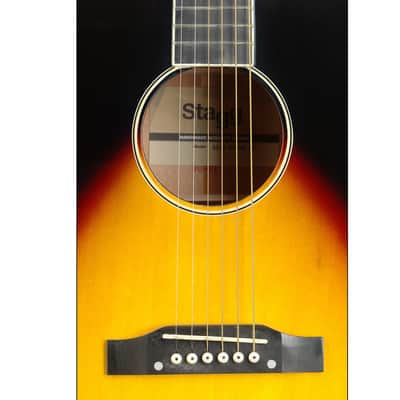 Stagg Left-Handed Dreadnought Guitar - Sunburst - SA35 DS-VS LH image 3