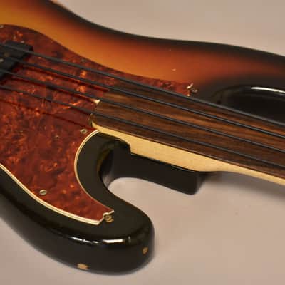 1970 Fender Precision Bass Fretless Sunburst w/OHSC image 8