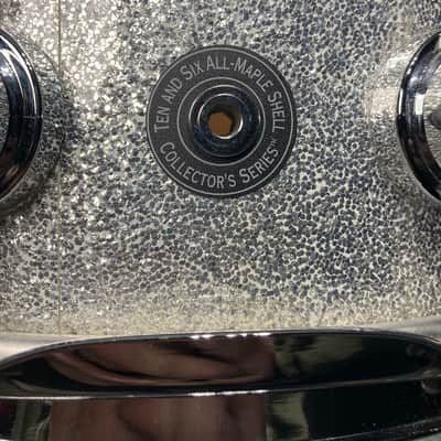 Russ McKinnon's Tower of Power, Joe Cocker, Elton John, DW 5x14" Collector's Maple Snare Drum 2005 - Silver Sparkle image 6