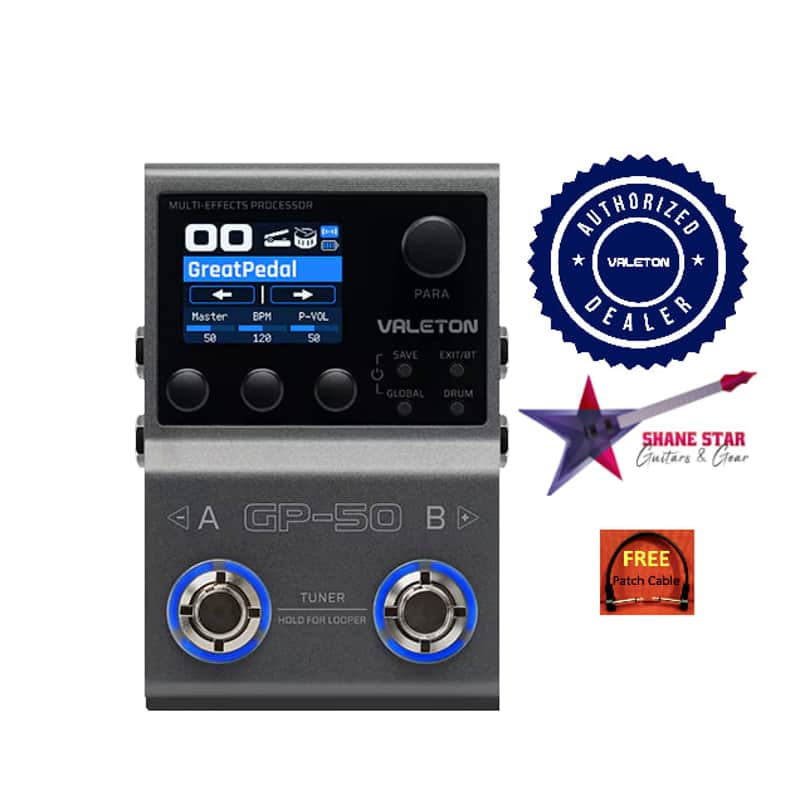 Valeton GP-50 NOW IN STOCK Compact Multi-Effects Processor/NAM & IR Loader 100 High-Quality Effects image 1