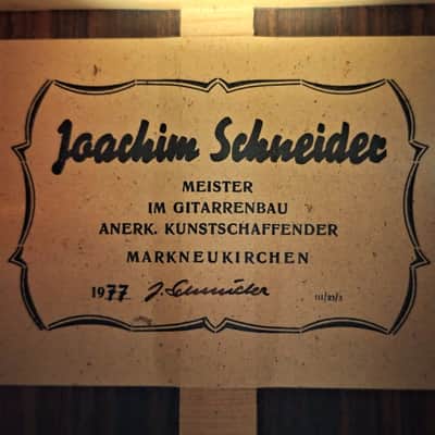 Joachim Schneider 1977 Classical Guitar – German Master Craftsmanship in the Spirit of Richard Jacob Weissgerber and Francisco Simplicio - Check Video! image 16