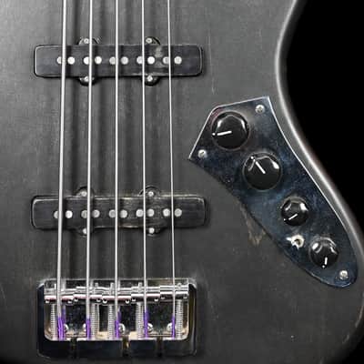 Mas Hino NYC 5-string  Jazz Bass MN fretless in Black w/Gigbag image 5