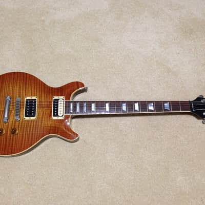 HAMER USA Sunburst Archtop AAAA 10 Top Flametop Electric Guitar and Case image 3