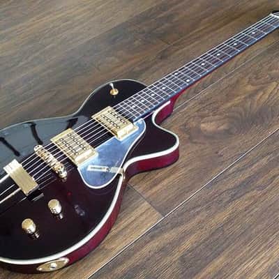 Peerless Jezebel Hollow Body Guitar & HSC Deep Wine image 1
