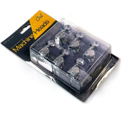 Tuners for Stratocaster and Telecaster Guitars - GA05 Machine Heads - Chrome 6-in-line RH image 2