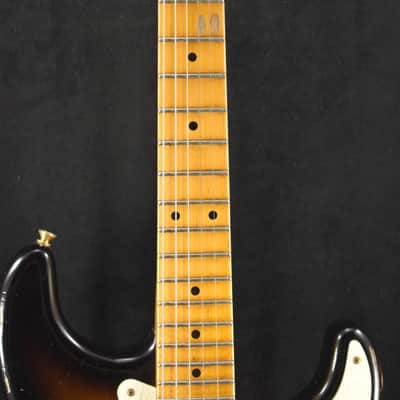 Fender Custom Shop '55 Stratocaster Relic Wide Fade 2-Color Sunburst Gold Hardware image 7