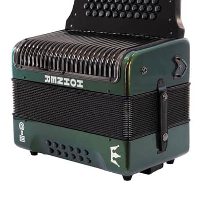 Pre-Owned Hohner CII GTG Diatonic Accordion - Green to Gold | Used image 3