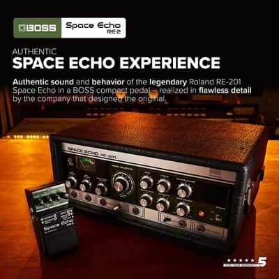 Boss RE-2 Space Echo Delay and Reverb Effects image 5
