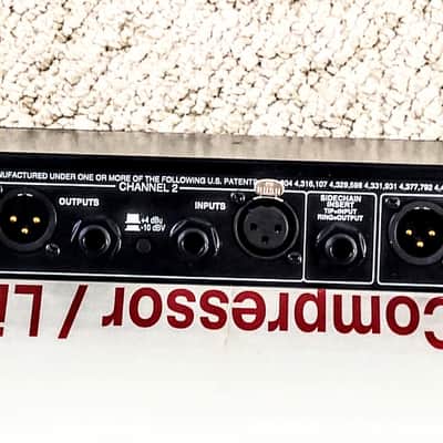 dbx 166XL Stereo Compressor / Limiter / Gate 2000s - Black image 2