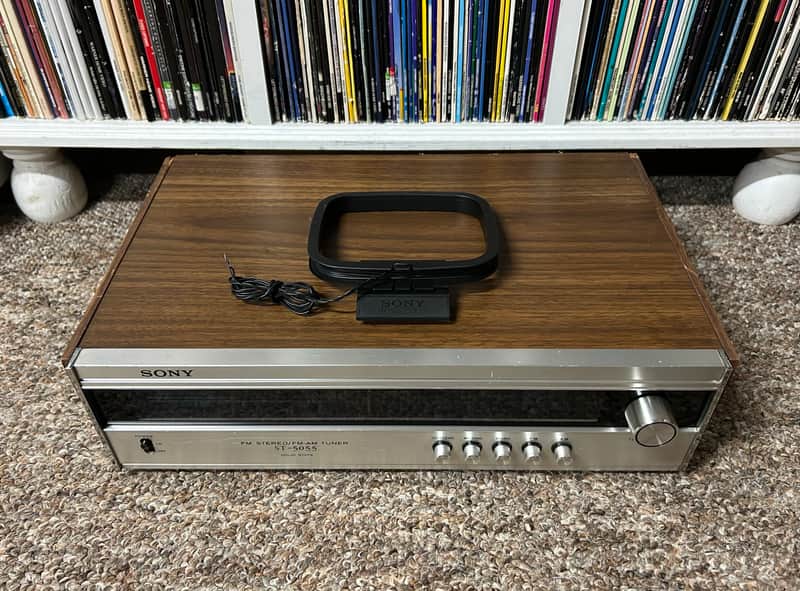 Vintage Sony ST-5055 FM Stereo/FM-AM Tuner Solid State Woodgrain 1970s TESTED ✅ image 1