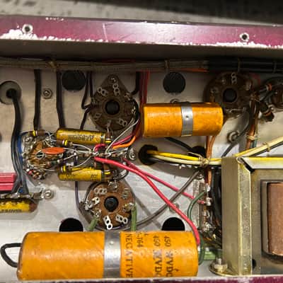 E.F. Johnson Viking 250-33 10 watt vintage tube amplifier project PP triode 6B4G image 9