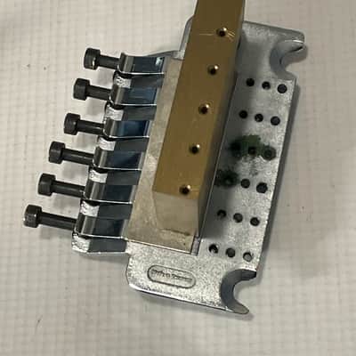 1980's Era Original Floyd Rose Made in Germany Chrome Tremolo Bridge Vibrato Kramer Guitar FU Tone Brass Block image 10