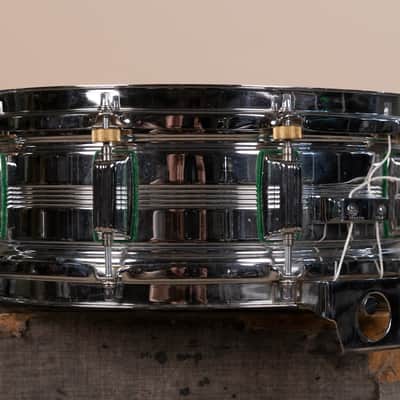 Vintage Rogers 5x14 Big R "Green Felt" Dynasonic Snare Drum image 7