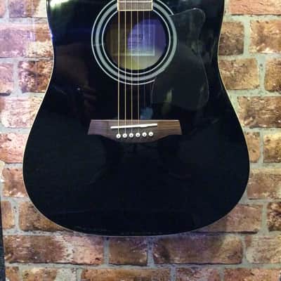 Ibanez V50NJP Black Dreadnought Acoustic Guitar image 2