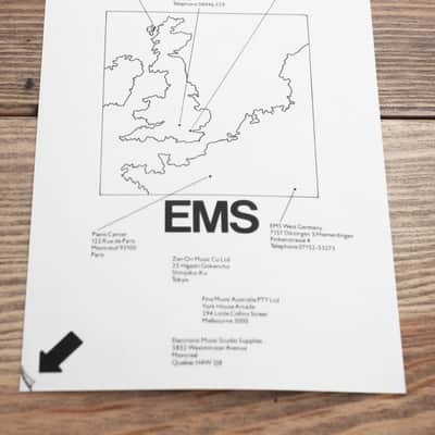 EMS VOCODER Rare advertising postcard in chrome plastic / carte postale chromée image 4