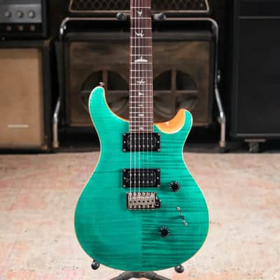 PRS SE Custom 24 Electric Guitar - Turquoise with Gig Bag image 3