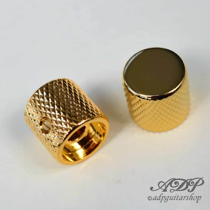 P-Bass Big Grip Flat-Top Gold Knobs for 6mm pots image 1