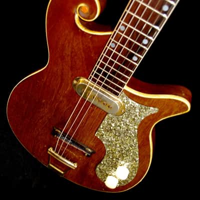 Premier Multi-Vox E275 1958 Natural Mahogany. THE SCROLL GUITAR. Incredible & Rare. Collectible.. image 15