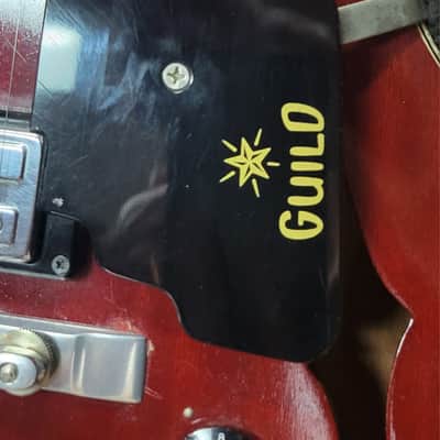 Guild Starfire III Hollow Body Guitar with Guild Bigsby & Brand New Gator Hard Case 1966 - Cherry Red image 9