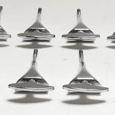 (8) Sonor Bass Drum Tension Rods & Claws, Original Washers - 1960s Teardrop Era / INSPECTED & TESTED image 7